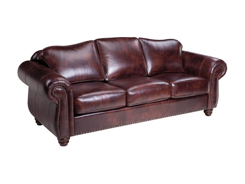 alberta large leather sofa black
